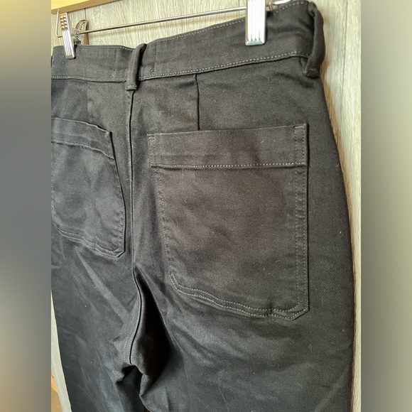 Everlane The Straight Leg Crop Black Jeans Size 6 - Picture 8 of 10